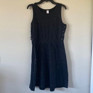 Sparkly Black Justice Skater Dress